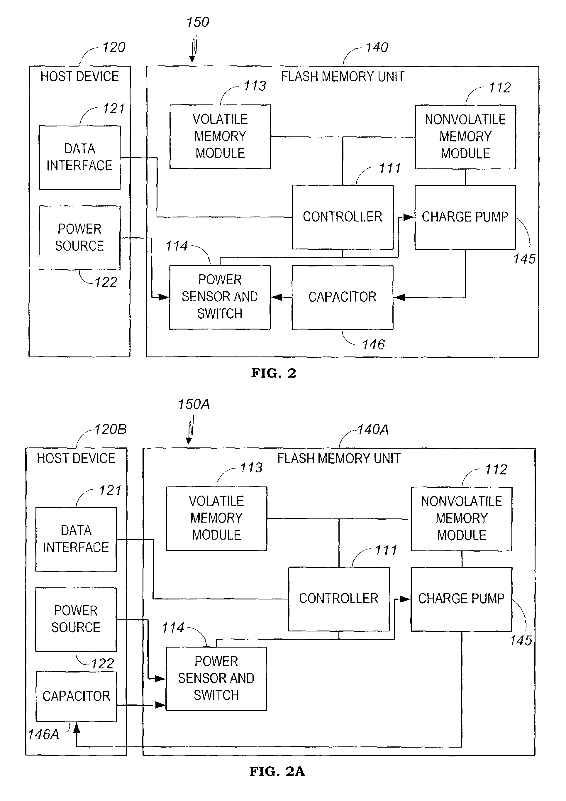 Appliance, including a flash memory, that is robust under power failure