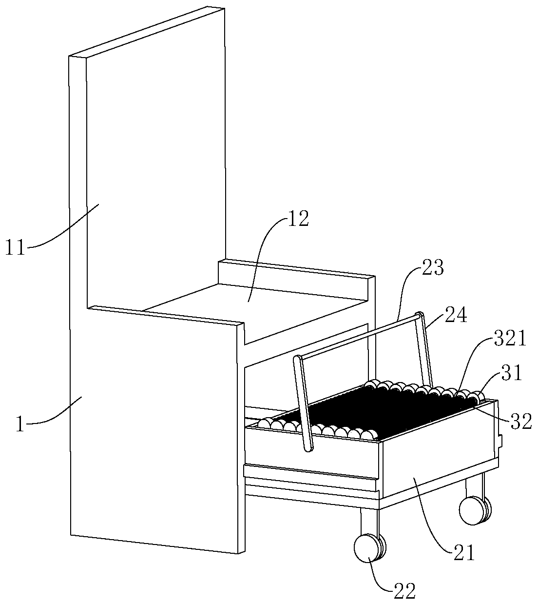 Health care chair with foot bottom massage function