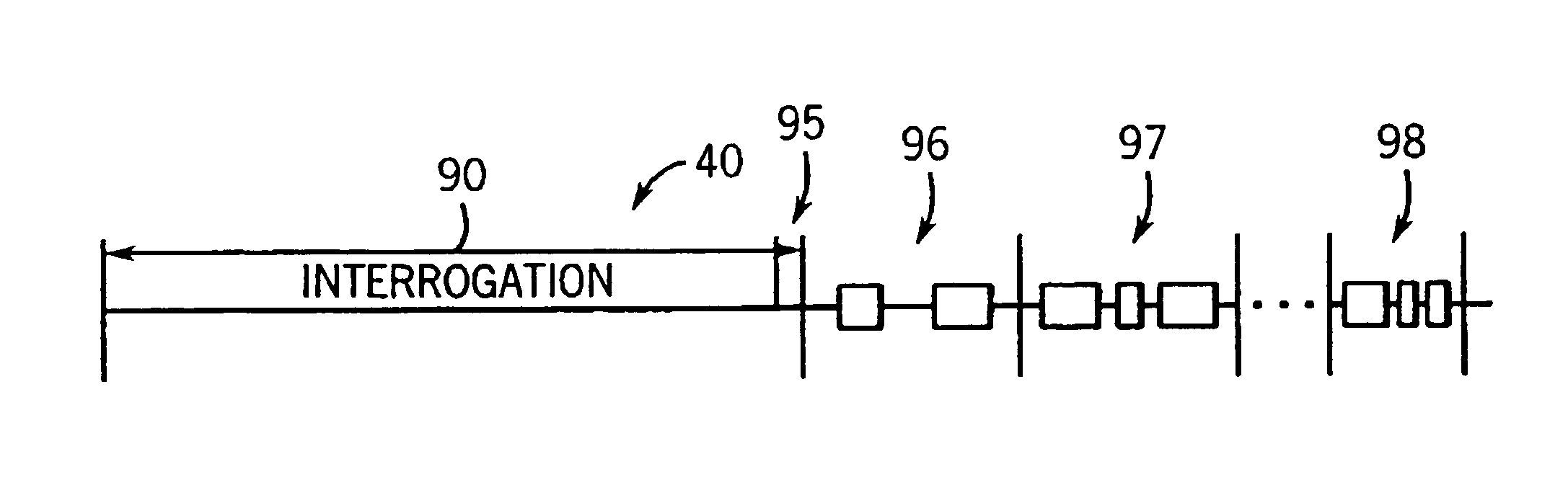 Method for communication between central terminal and multiple transponders