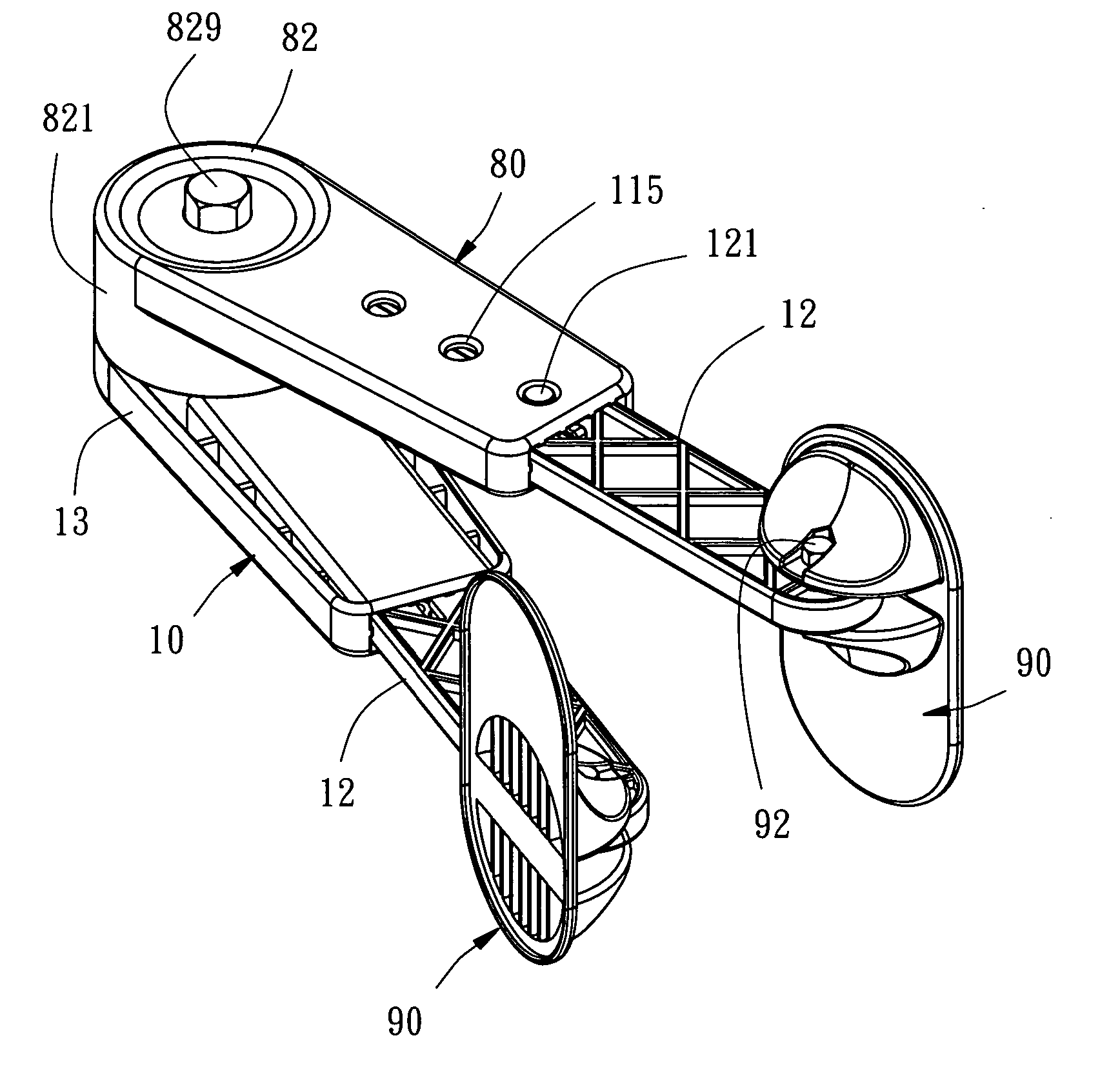 Adjustable scissors-action exerciser