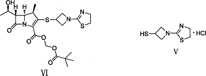 Preparation method of 1-(4, 5-dihydro-2-thiazolinyl)-3-mercaptoazetidine hydrochloride