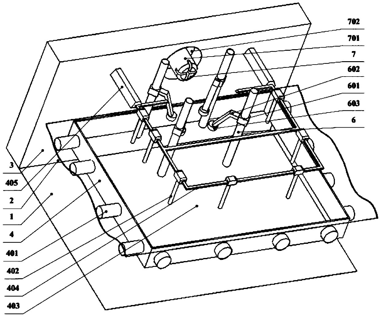 A combined modular three-dimensional warehouse