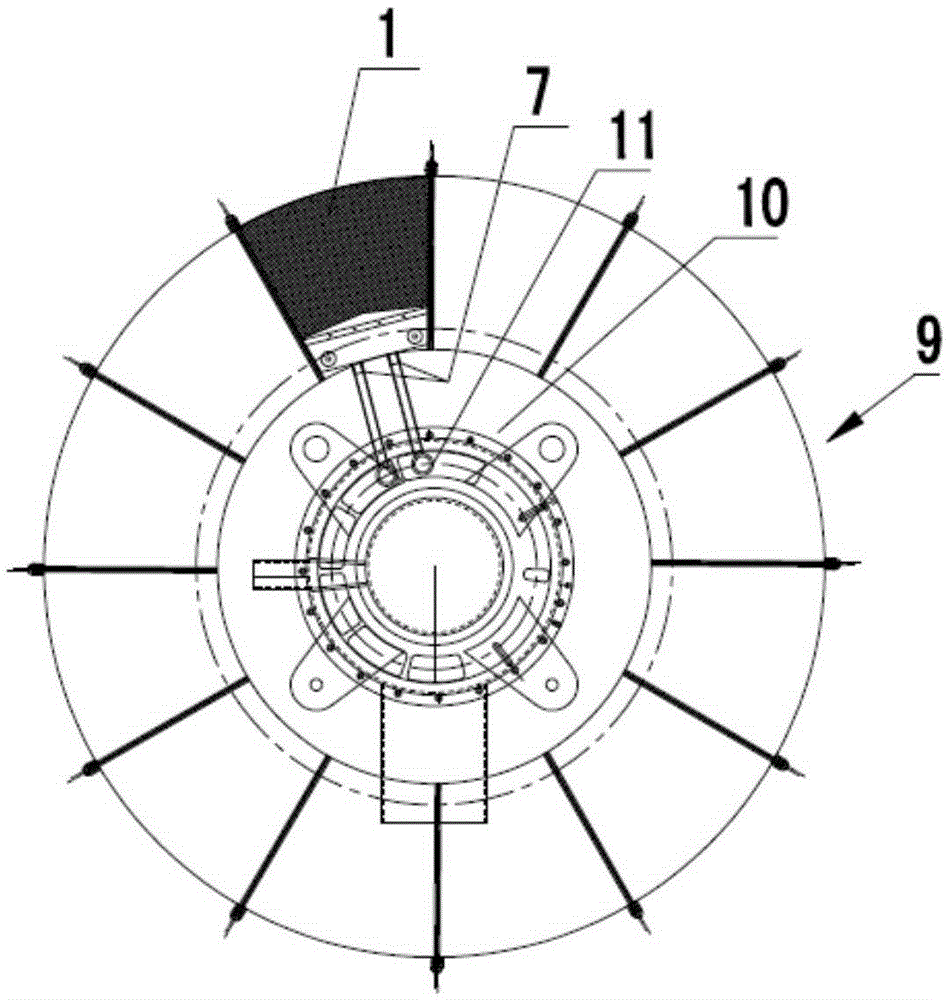 Filtering plate, vertical rotation gypsum dehydrator, working method and gypsum dehydrating system