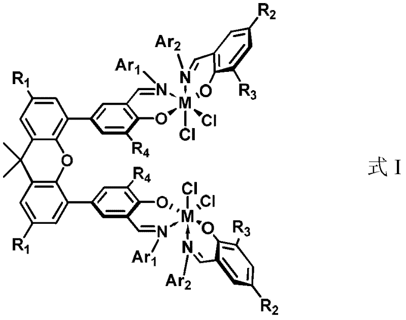 Bimetallic heteroligand catalyst precursor and its synthesis method and application