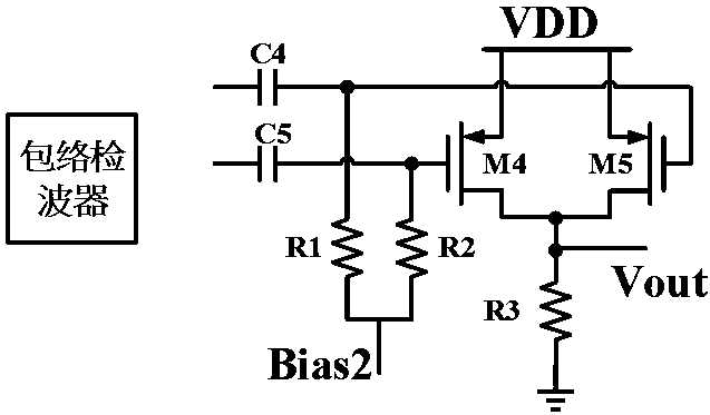 A cmos integrated circuit terahertz detector applied in the field of terahertz skin imaging