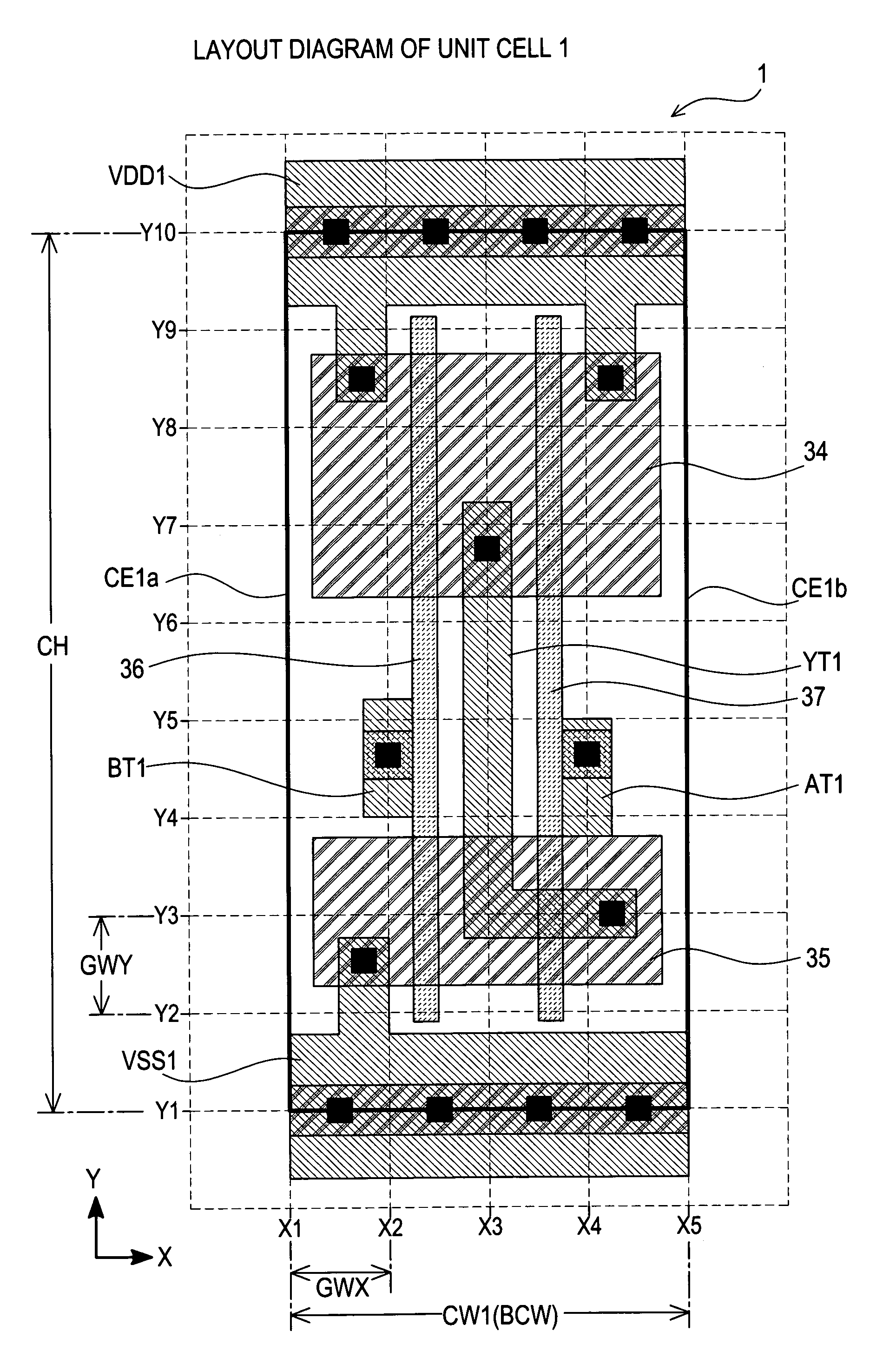 Unit cell of semiconductor integrated circuit and wiring method and wiring program using unit cell