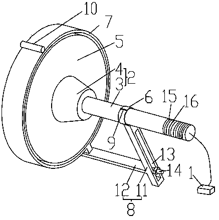 Visualization device used for observing on-off state of disconnecting link contact