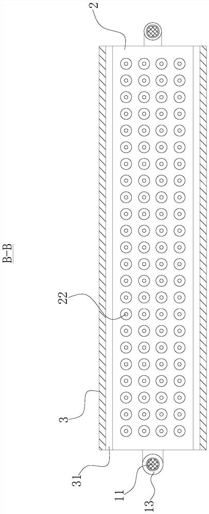 A cultivation pond with a mussel cultivation device