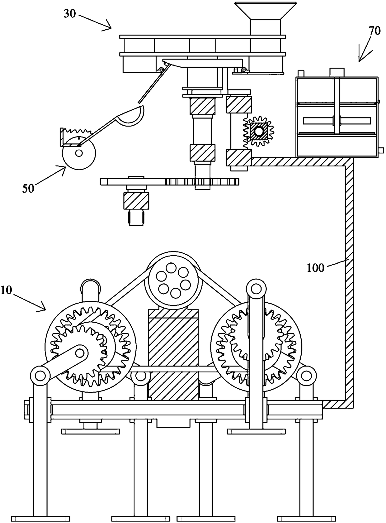 Energy-saving and environment-friendly sewage treatment walking robot device