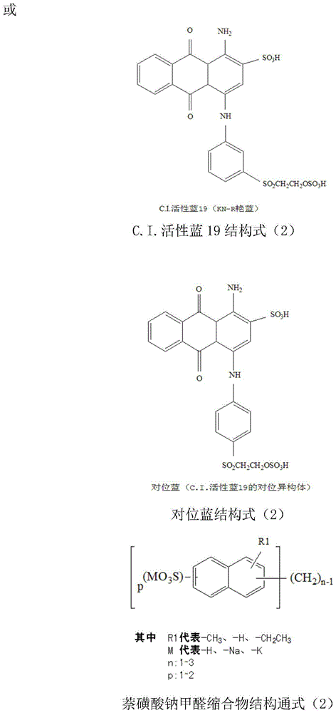 High saline alkali reactive brilliant blue KN-RSR dye composition and preparation method thereof