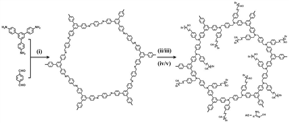 Application of covalent organic nanosheet material