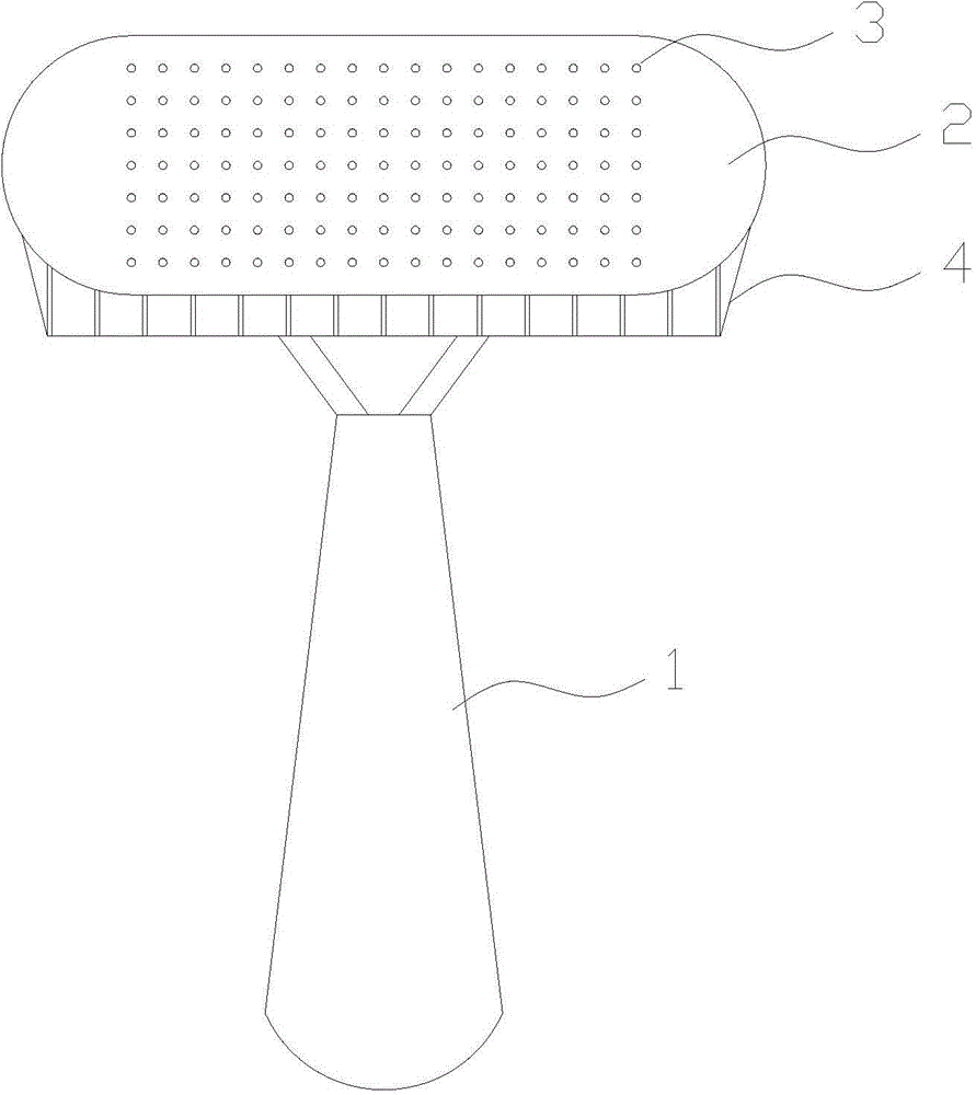 Efficient pet brush and using method thereof