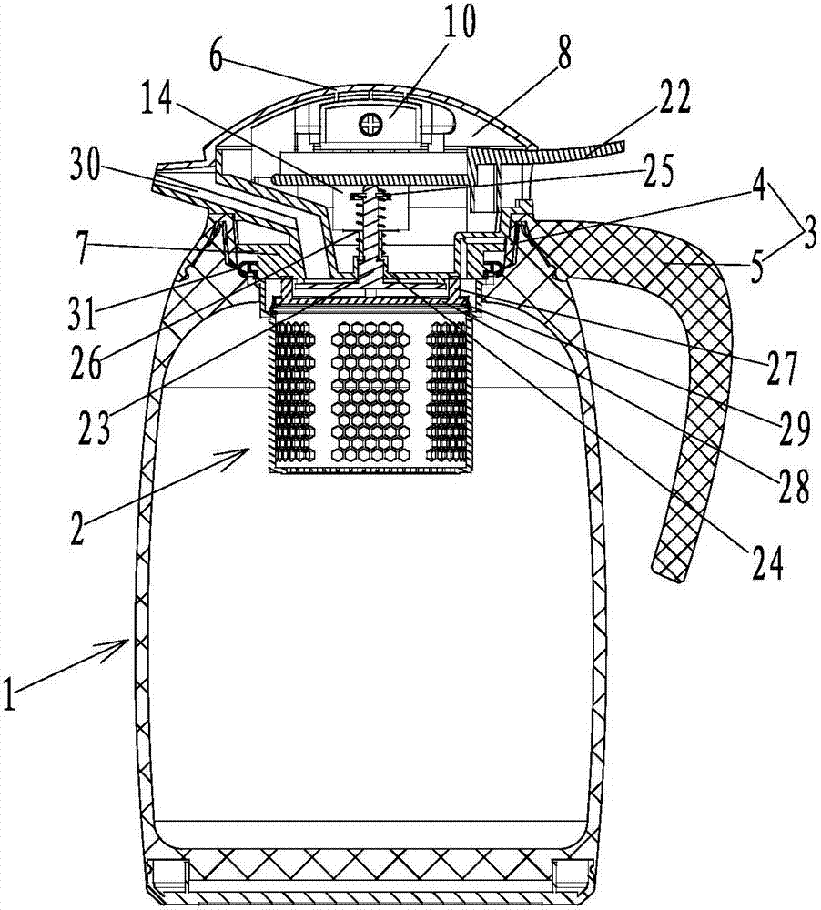 Boiled water purifying kettle