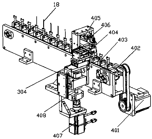 Assembling machine for components of vehicle mounted antenna