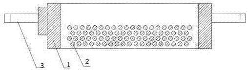 Vibration distribution and guide type gunpowder mixer