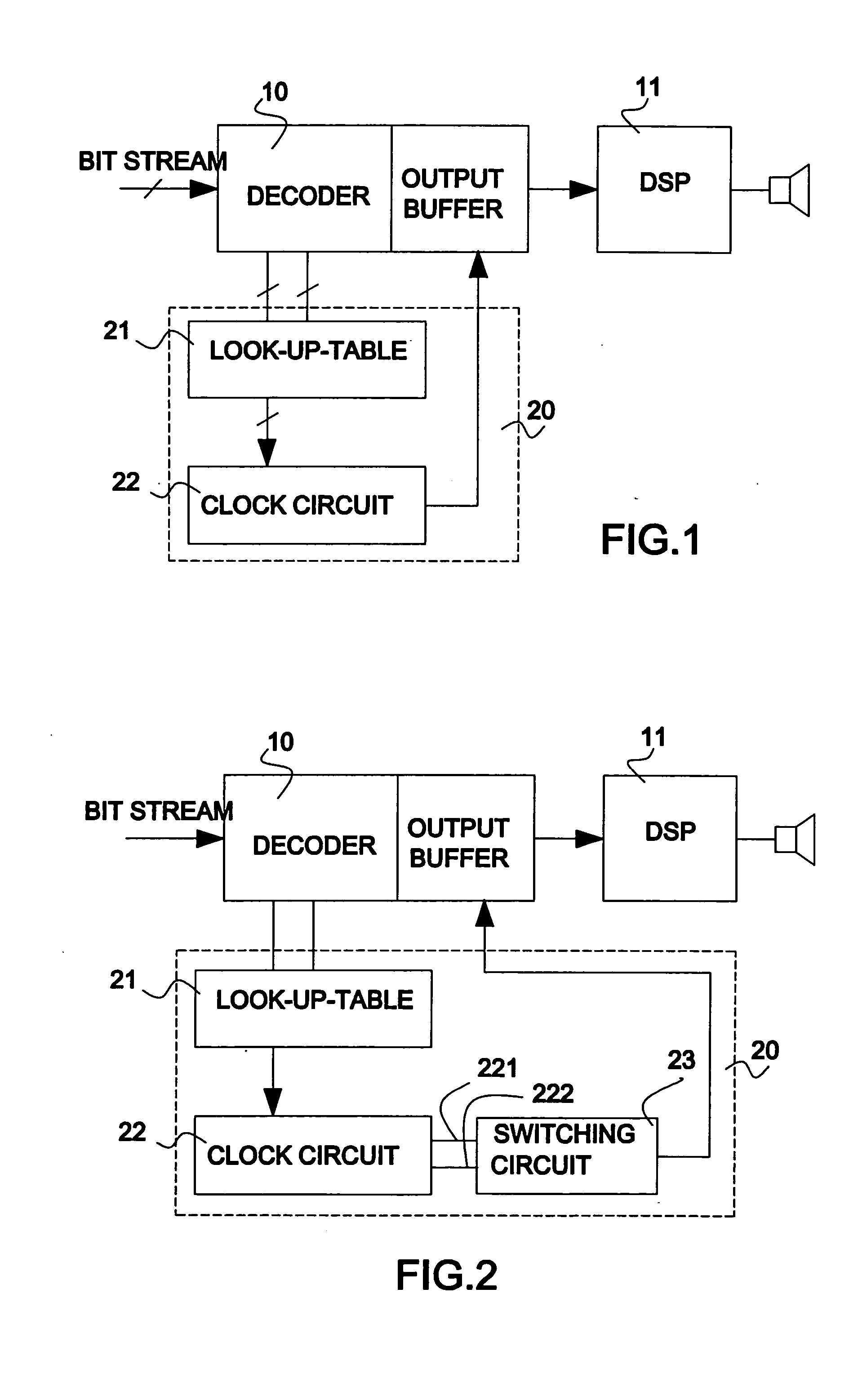 Variable frequency decoding apparatus for efficient power management in a portable audio device