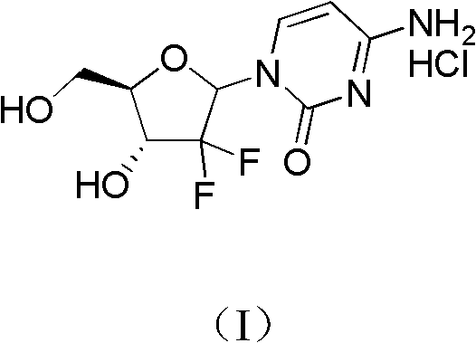 Method for preparing gemcitabine hydrochloride