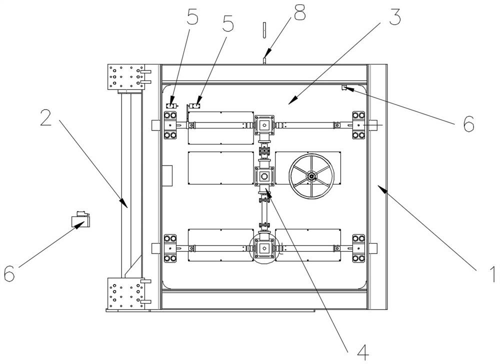 A high-resistance airtight protective door with manual and electric control