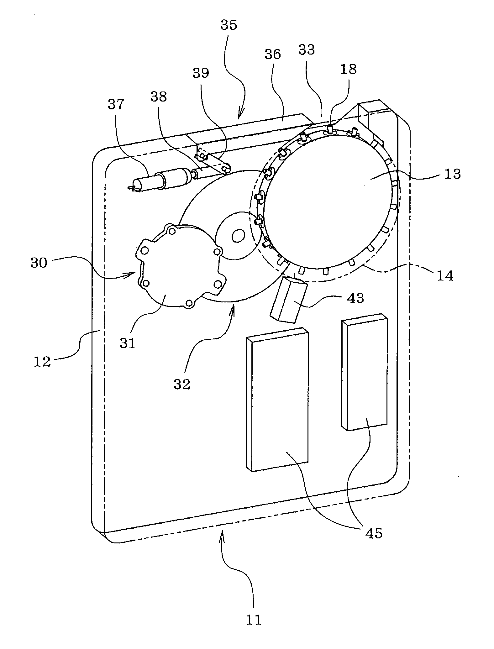 Cassette-type nozzle exchanging unit and replacement system thereof