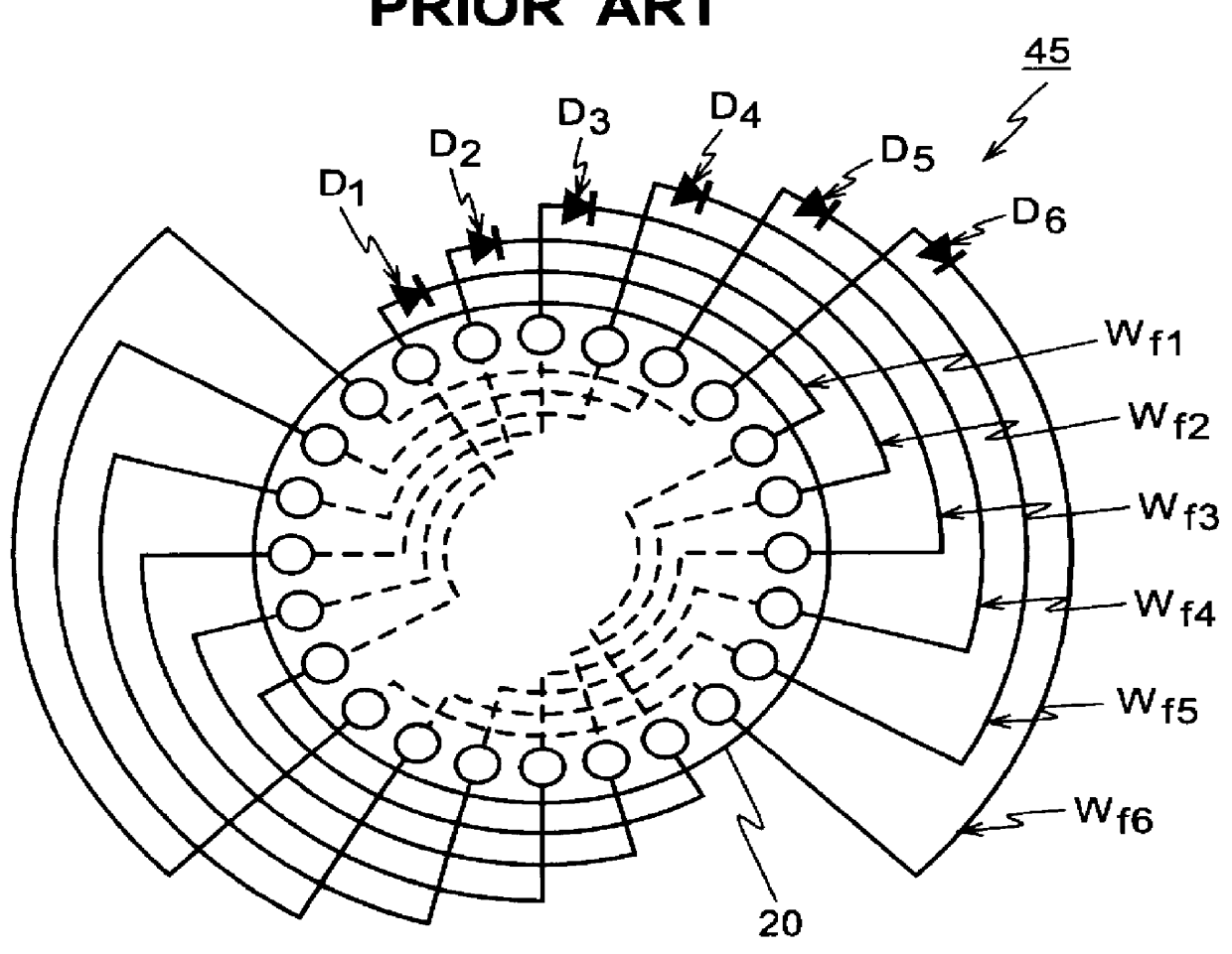 Brushless three-phase synchronous generator having enhanced rotor field system