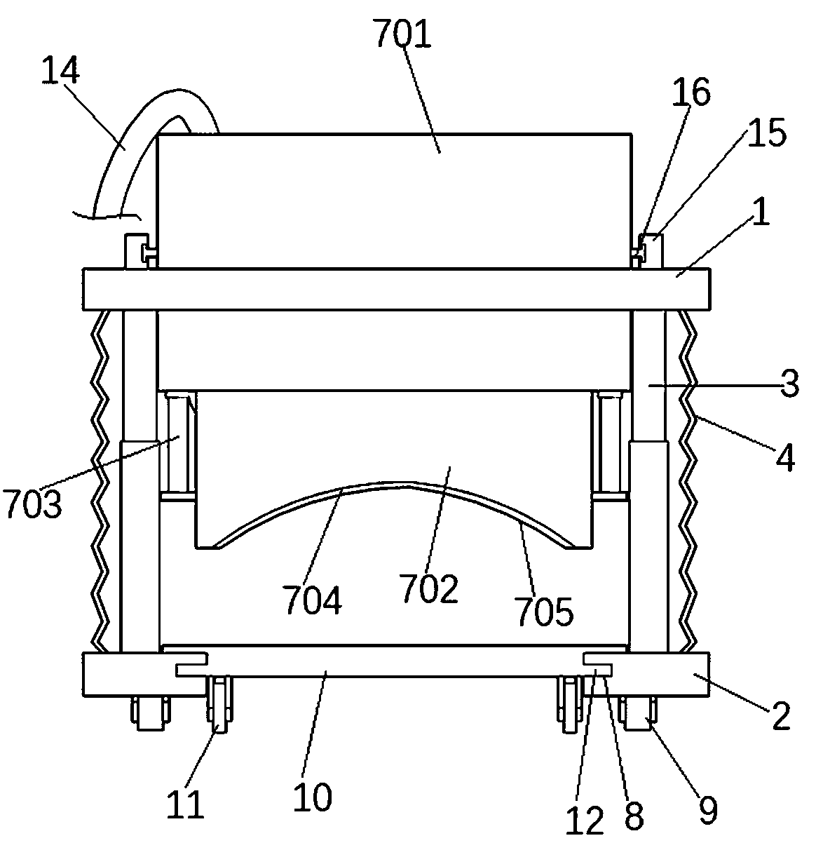 Multifunctional ray radiation protection device