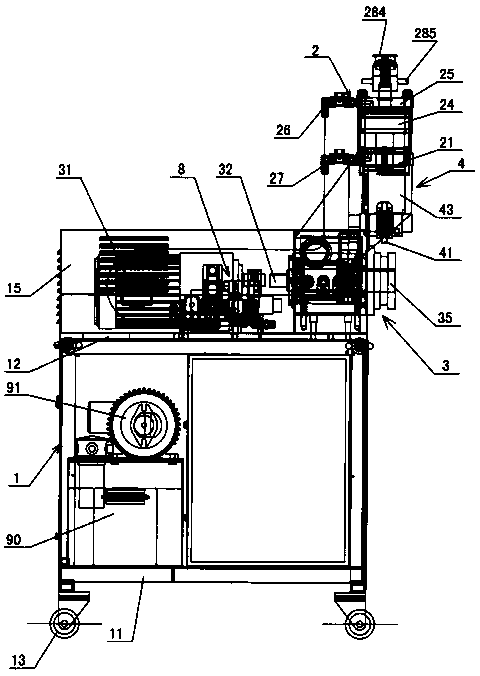 Automatic hydraulic channeling machine