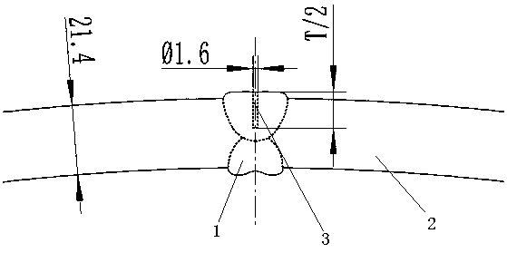 Ultrasonic testing method for middle defects of weld seam of super large wall thickness sawh steel pipe