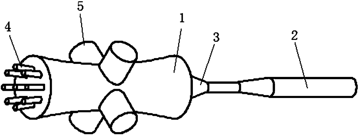 Combined jet ejection type steam-water hybrid heating device