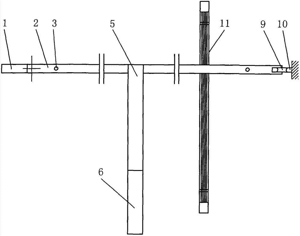 Keyboard type string pulling device