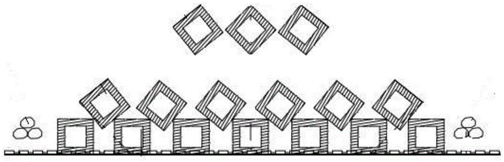 Method for constructing sea reclamation siltation promotion dyke by using perforated blocks