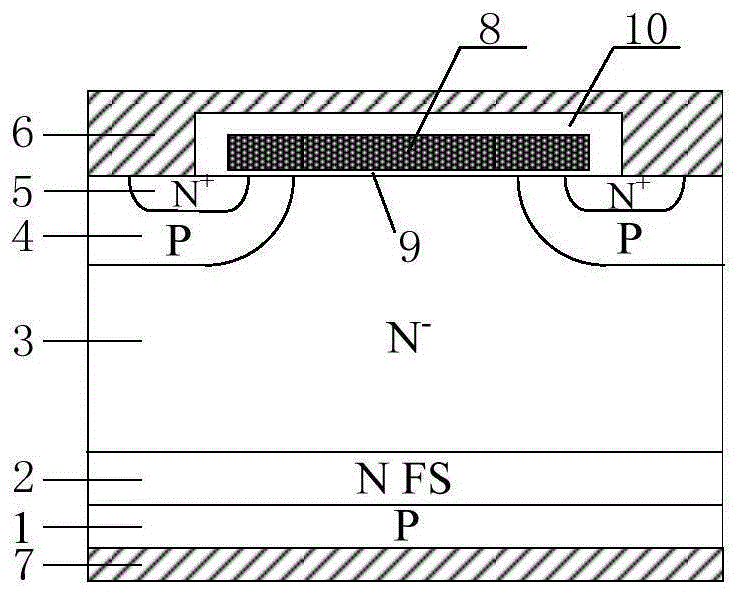 A kind of preparation method of fs-igbt