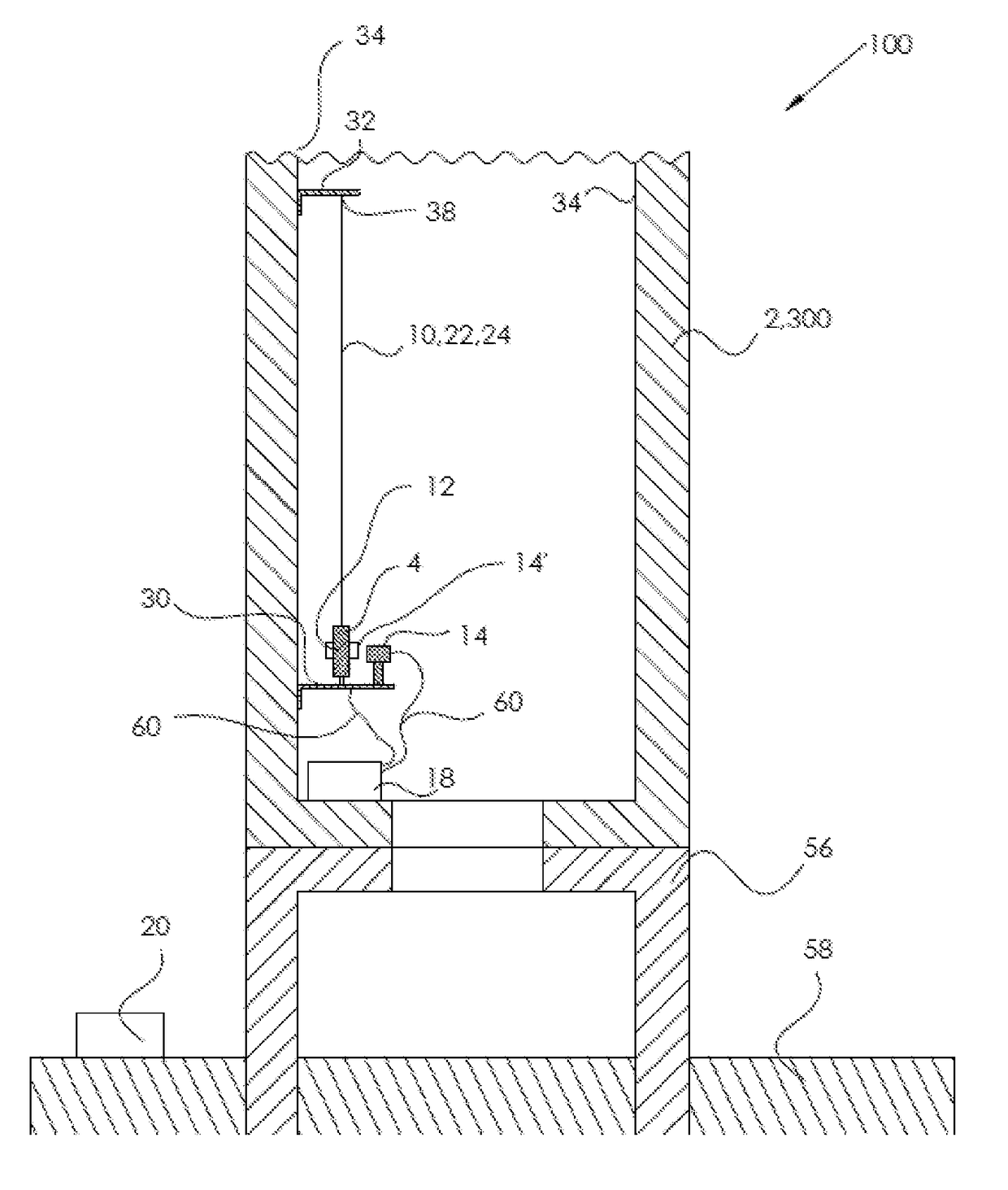 System for Detection of Foundation Movement in a Wind Turbine