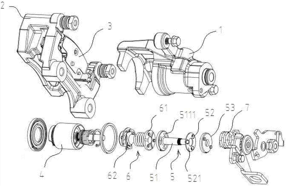 Integrated brake caliper