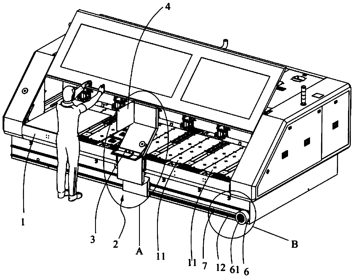 Drilling and routing machine and production line