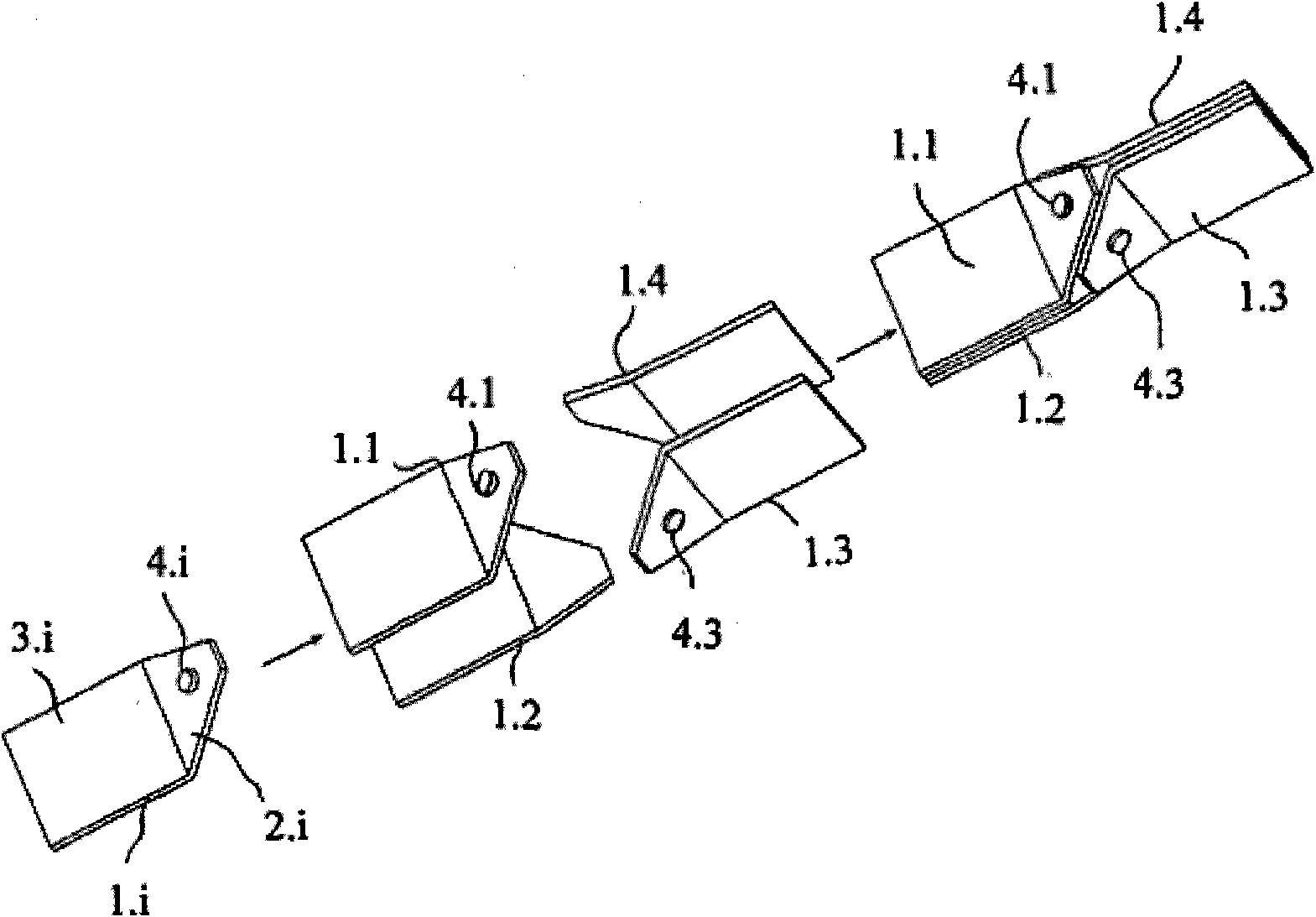 Led lamp with omnidirectional light radiation and optimized heat dissipation