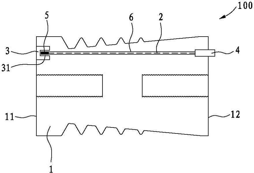 Optical fiber composite insulator for measuring temperature of high-voltage busbar and preparation method