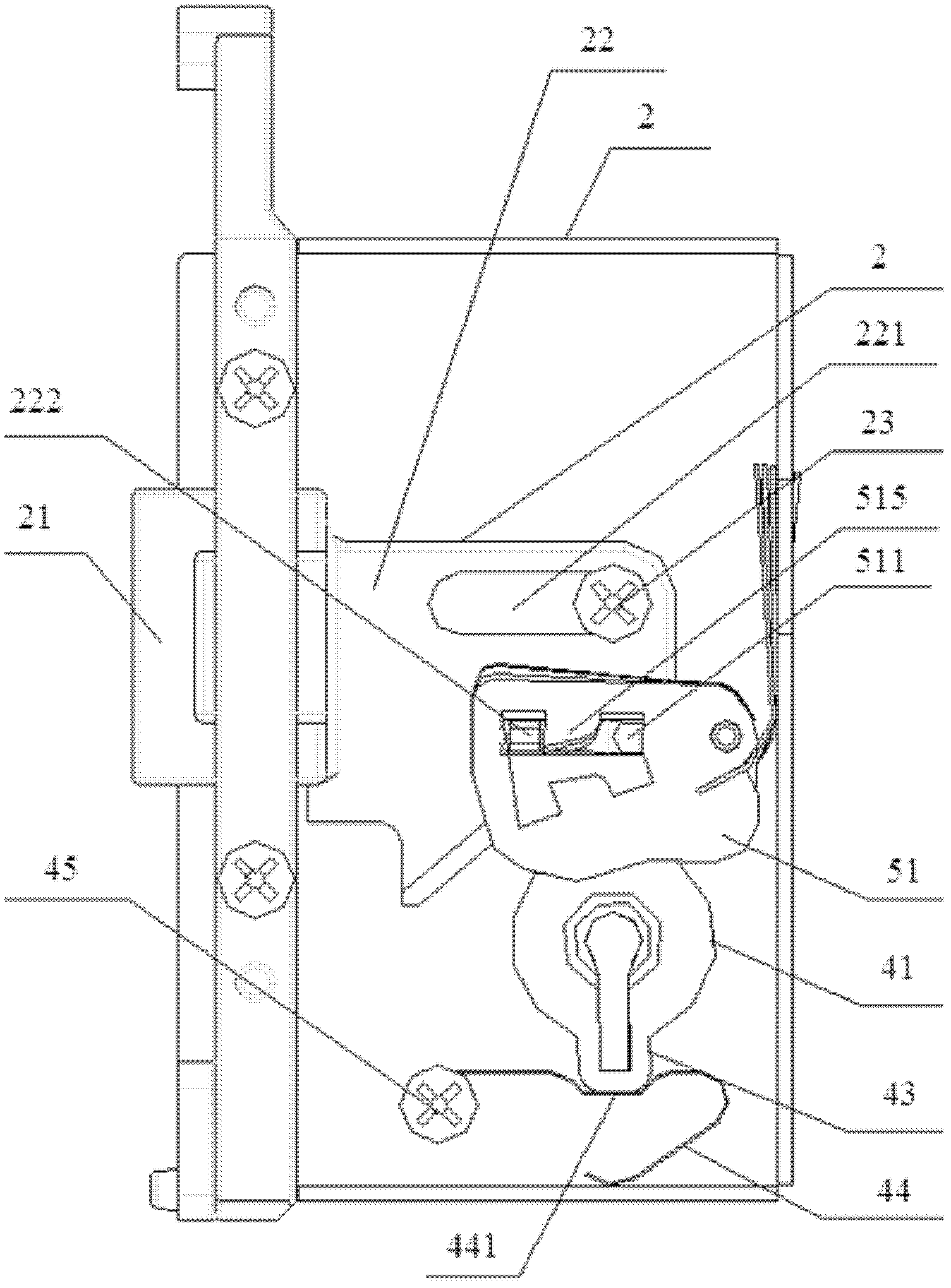 Mechanical row sheet lock