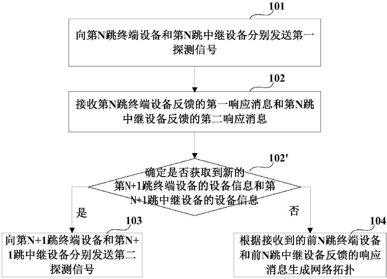 Network topology collection method and device