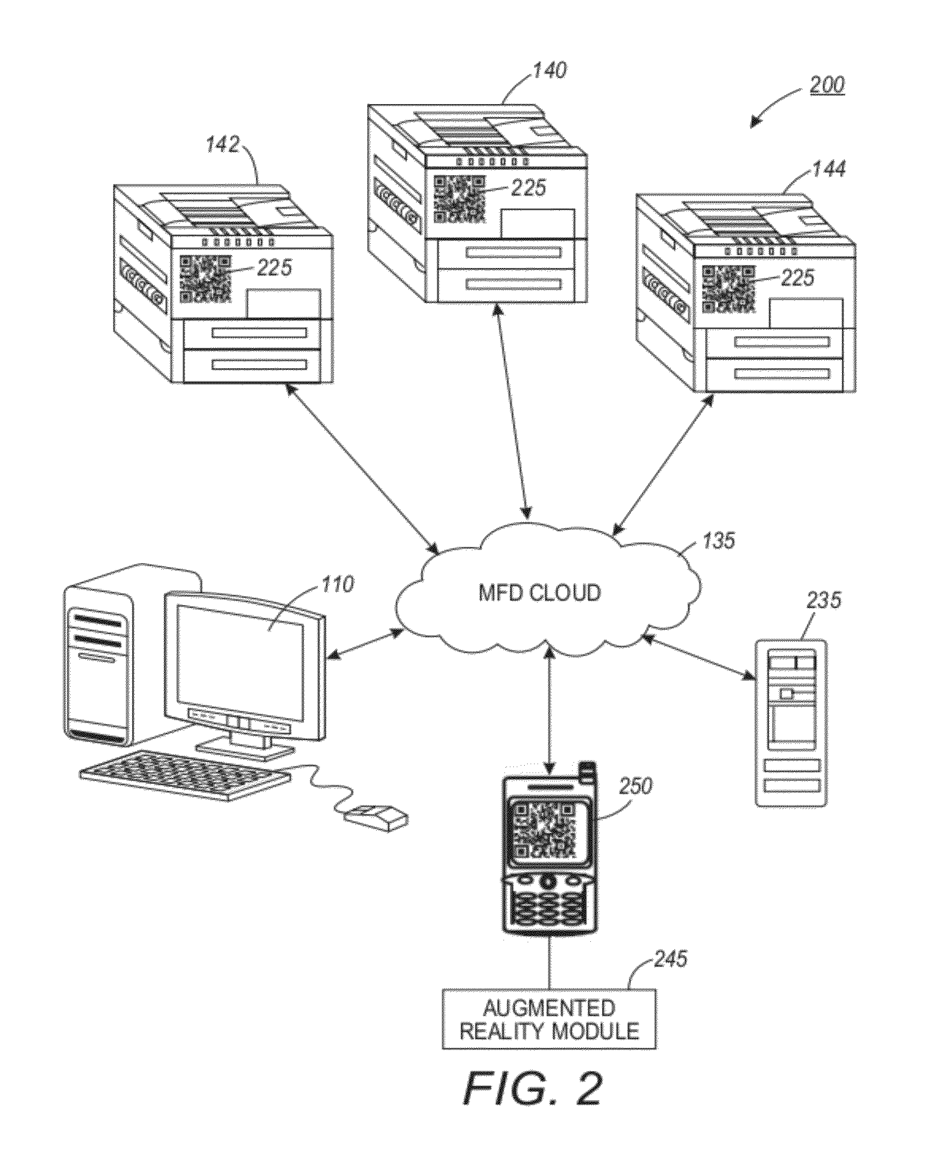 Augmented reality system and method for device management and service