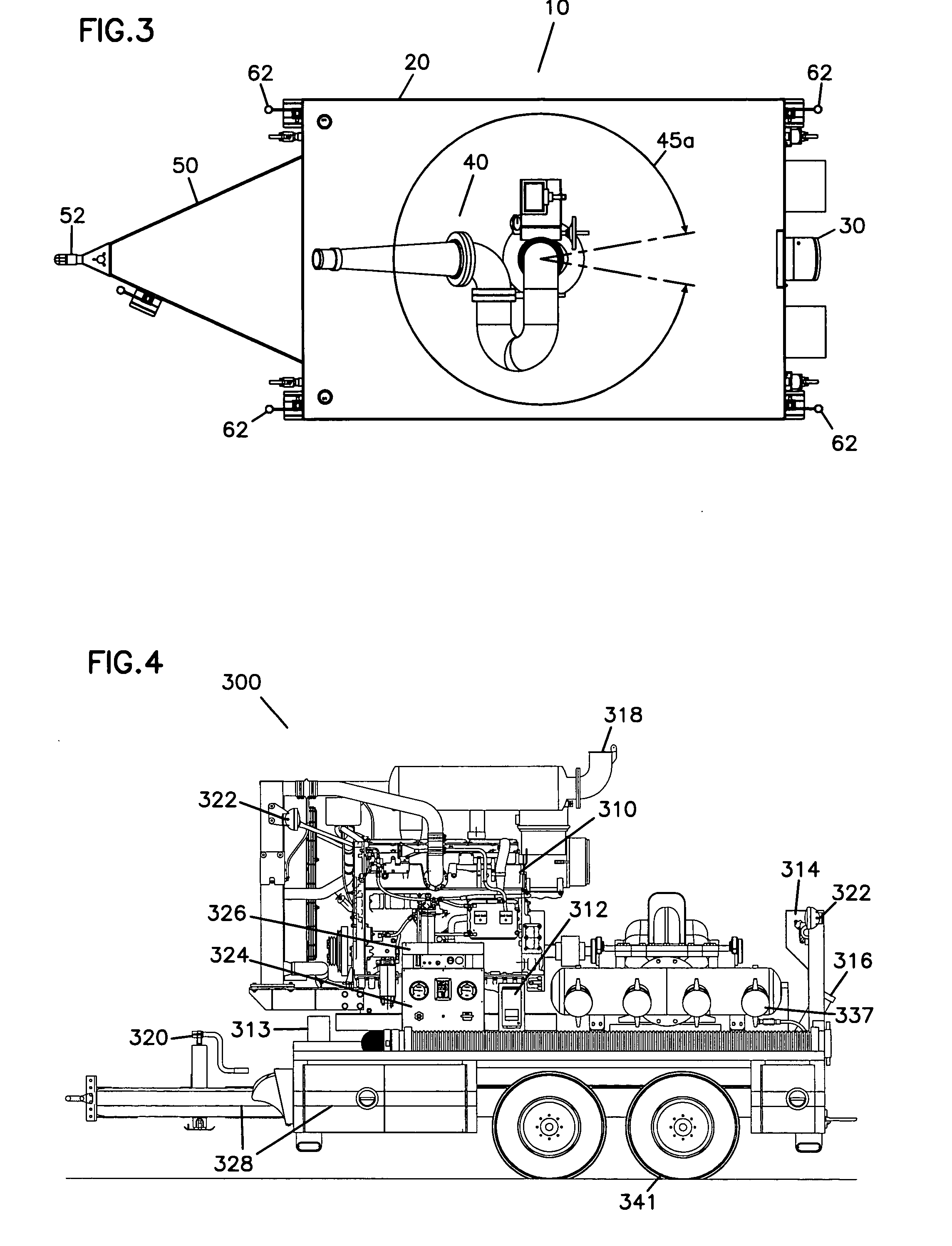 High flow mobile fire fighting system