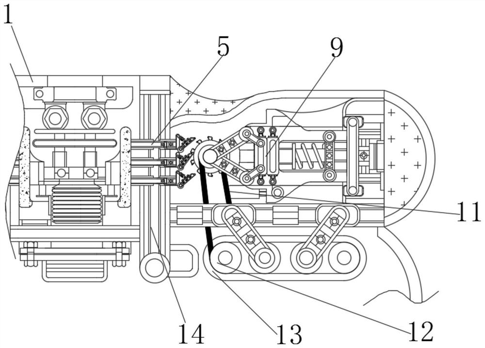 Environment-friendly device for protecting processing personnel during printing of corrugated board