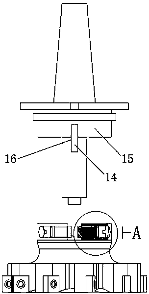 Milling device suitable for high-speed plane finish milling