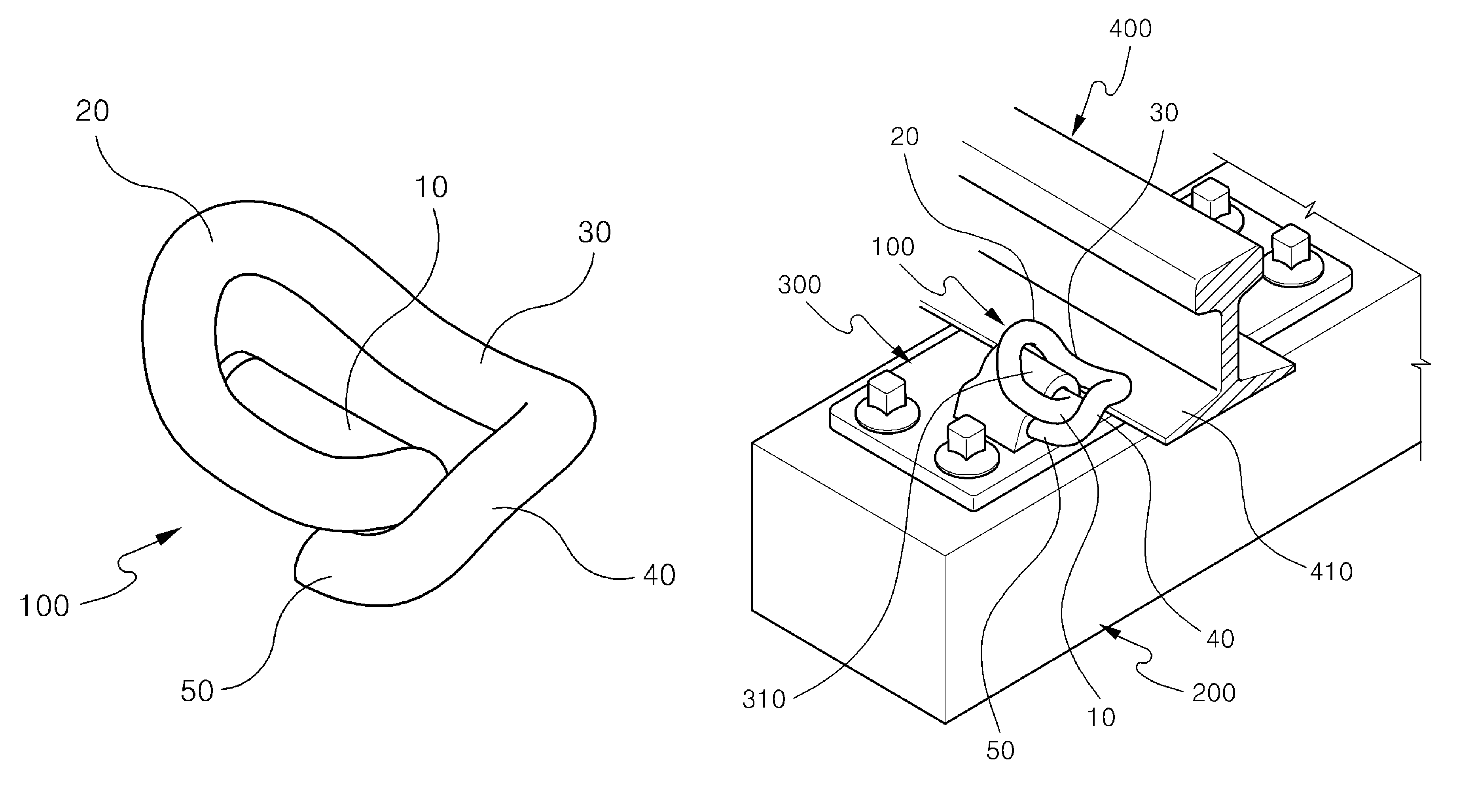 Elastic clip for fixing railway rail and method for installing the same