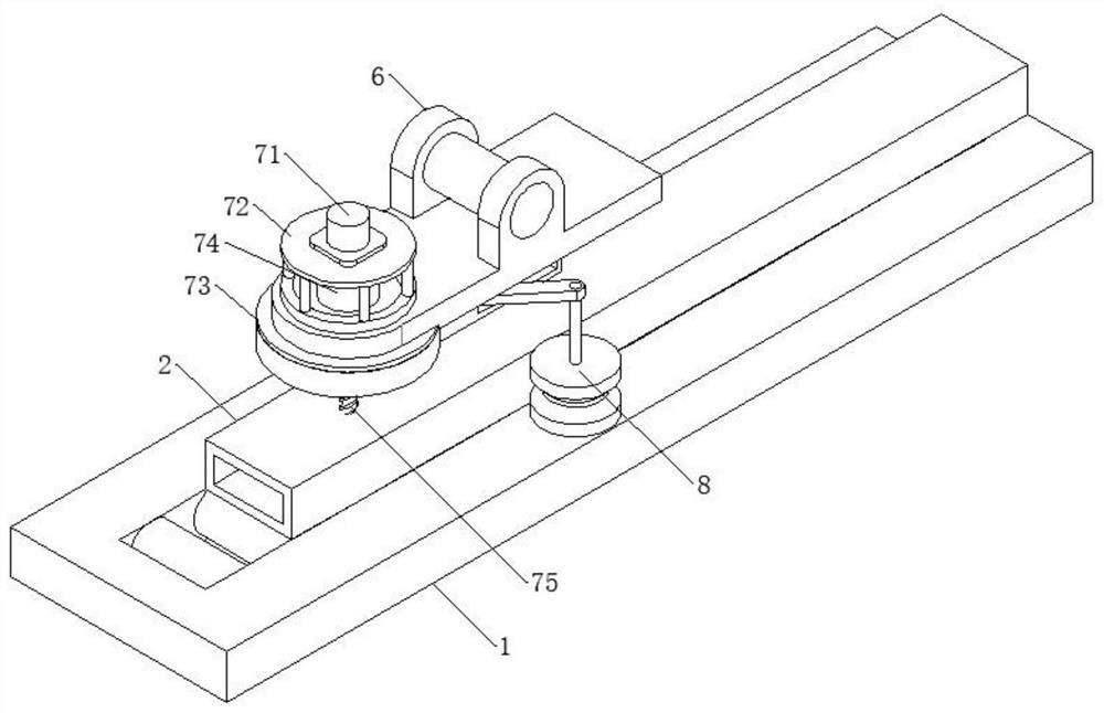 A marine straight ladder processing manipulator