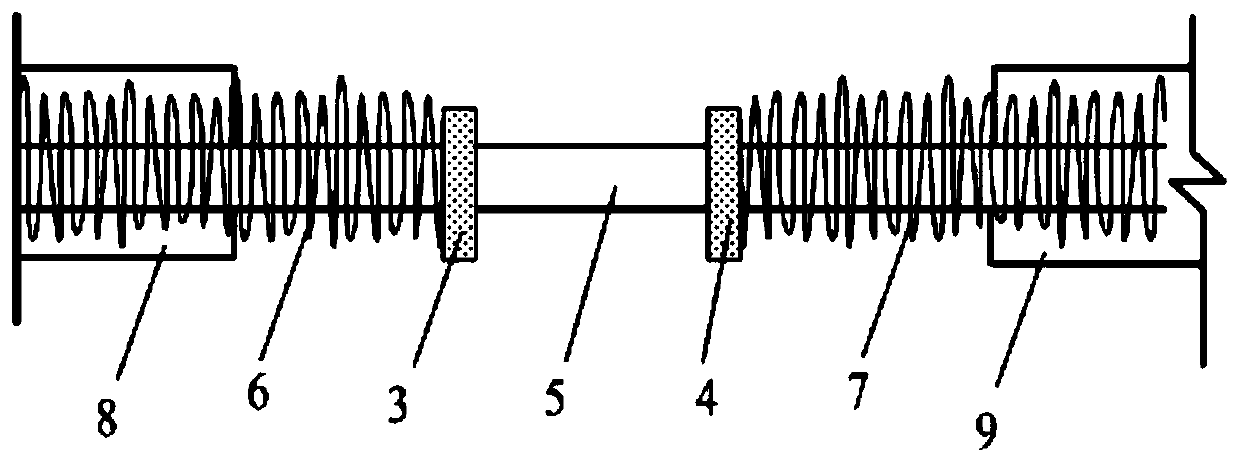 Energy consumption connecting structure for connecting frame and swing wall