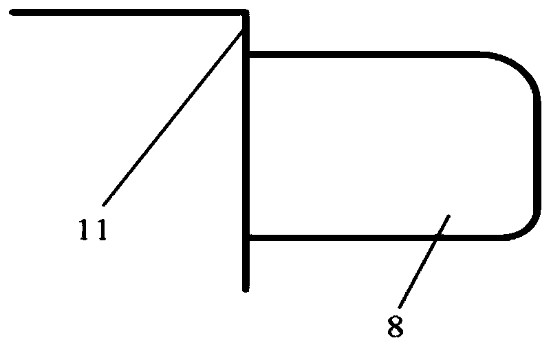 Energy consumption connecting structure for connecting frame and swing wall