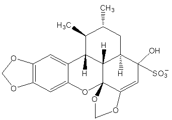 Application of tribaquidone sulfonate and its geniposide composition in the preparation of medicines