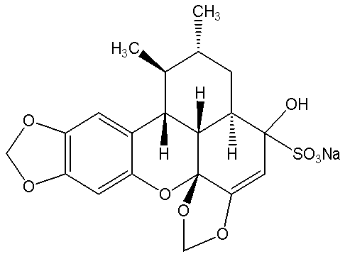 Application of tribaquidone sulfonate and its geniposide composition in the preparation of medicines