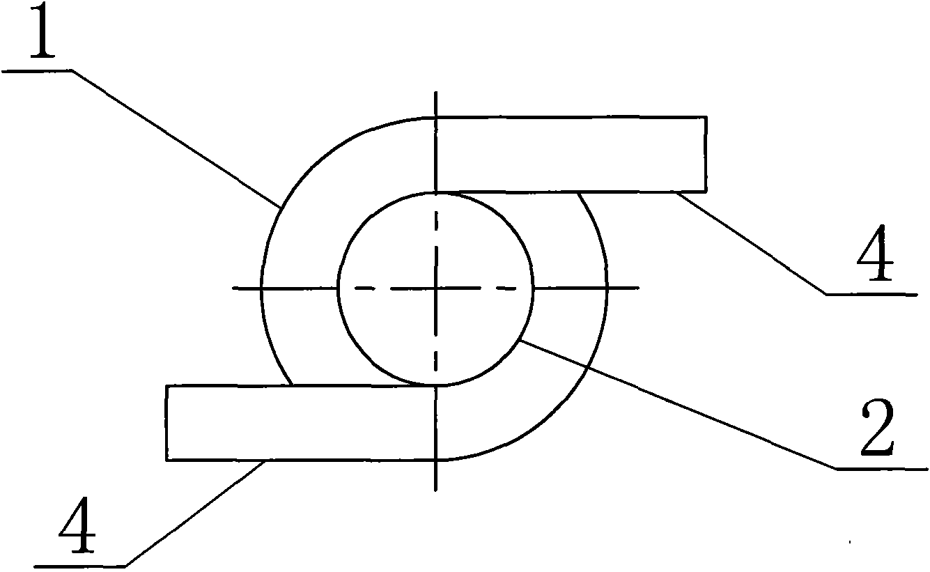 Upper straight-down rotating dry-type circulating fluidized bed desulfurization reactor