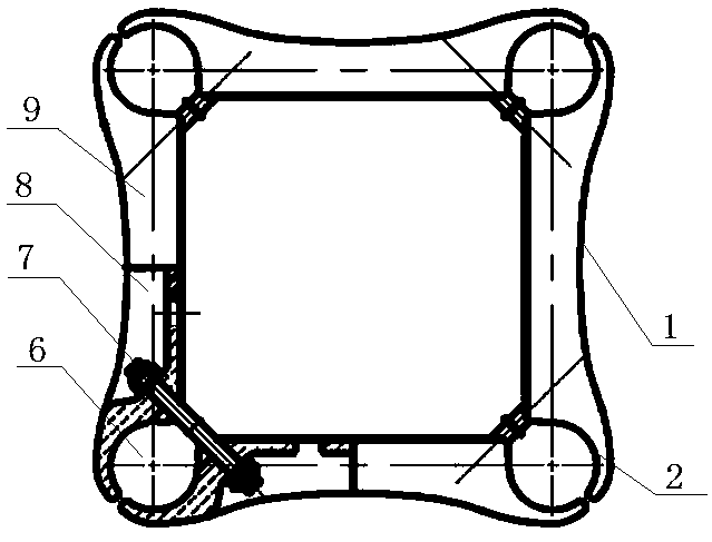 Bundled conductor supporting and fixing fitting